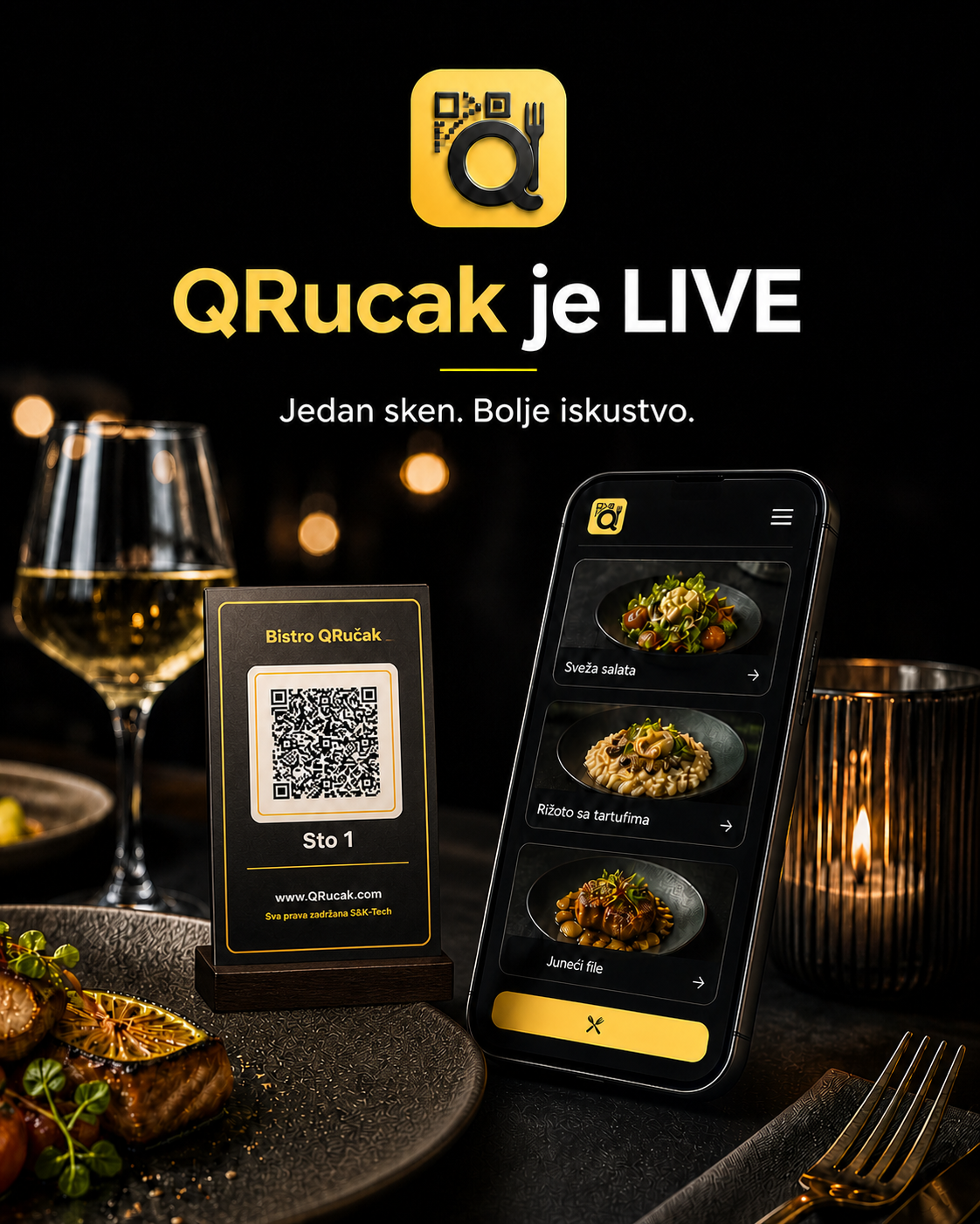 QRucak digital menu and restaurant management platform